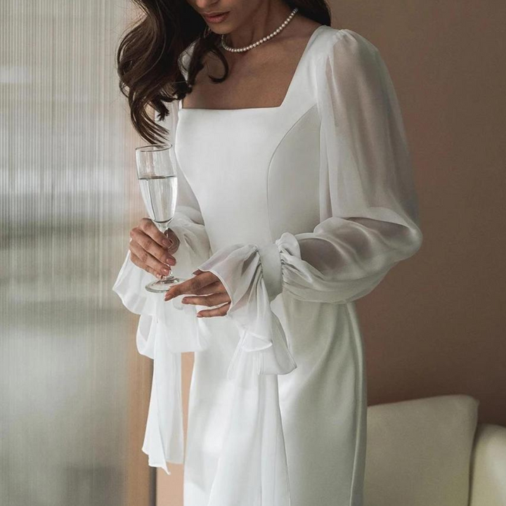 Deonne | Long Sleeve Wedding Guest Dress