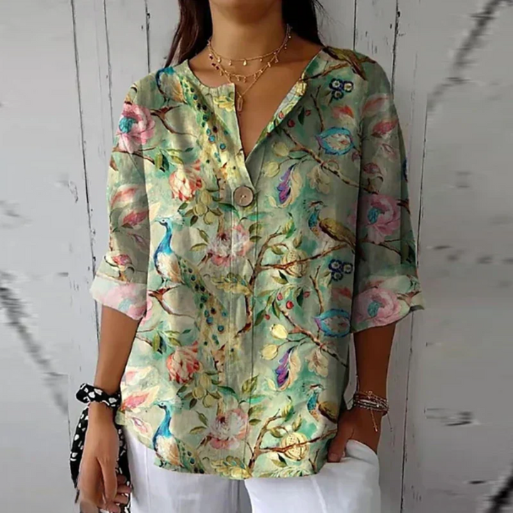 Mavis | Floral Print Casual Blouse