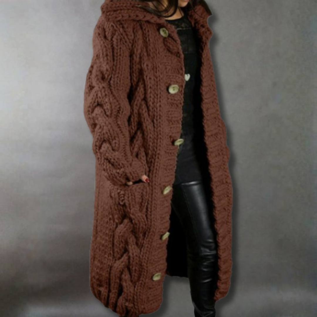 Orlaith | Elegant Cosy Coat with Tummy Coverage