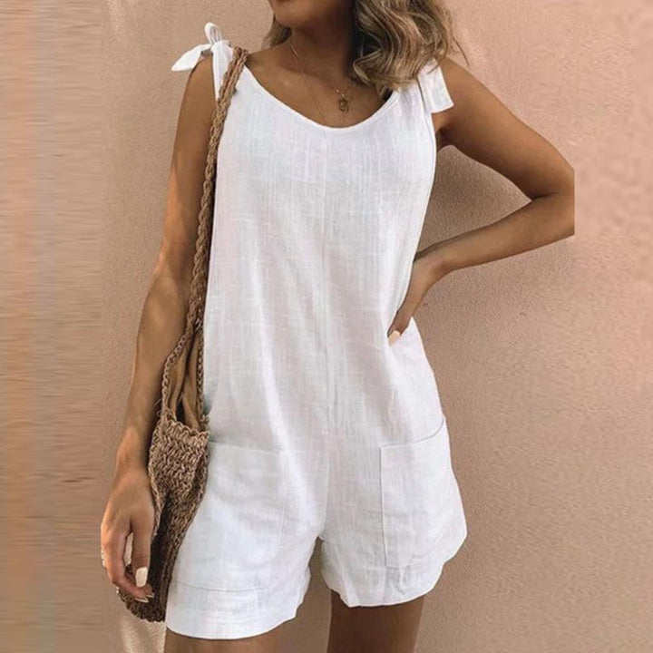 Udella | Bow Strap Pocket Playsuit