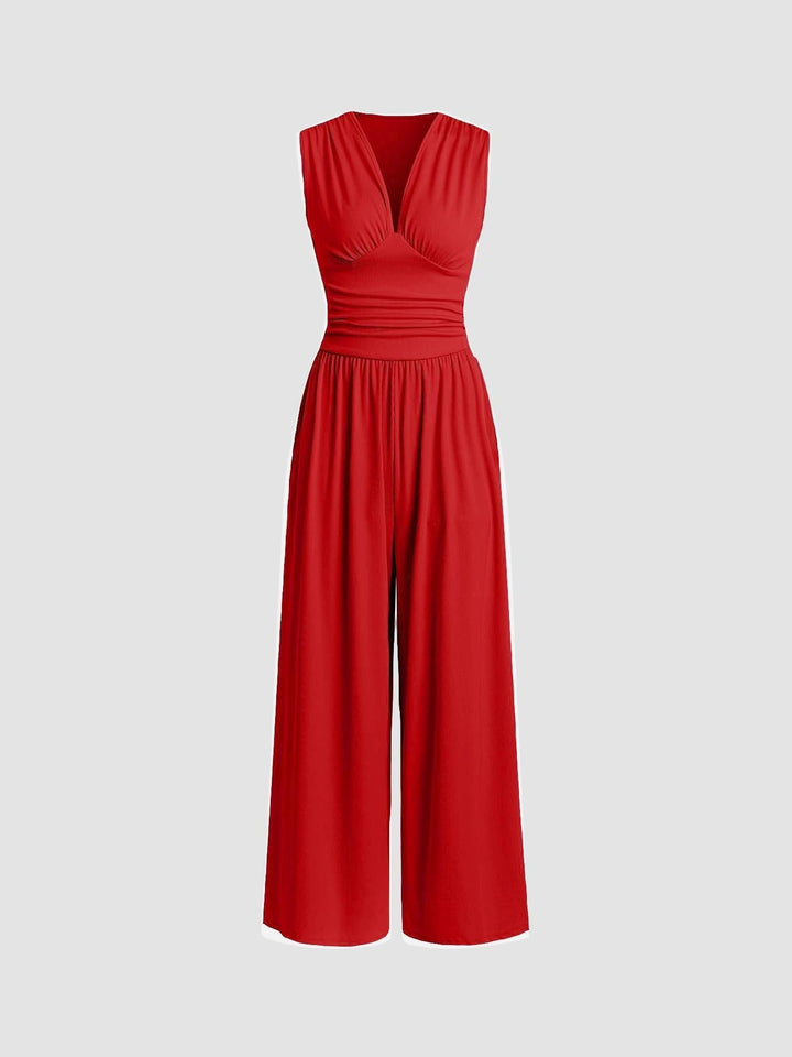 Sharon | Chic Sleeveless Wide-Leg Jumpsuit