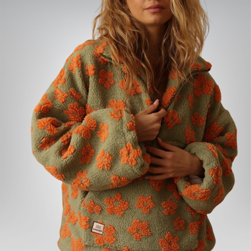 Devin | Floral Softness Fleece Jacket