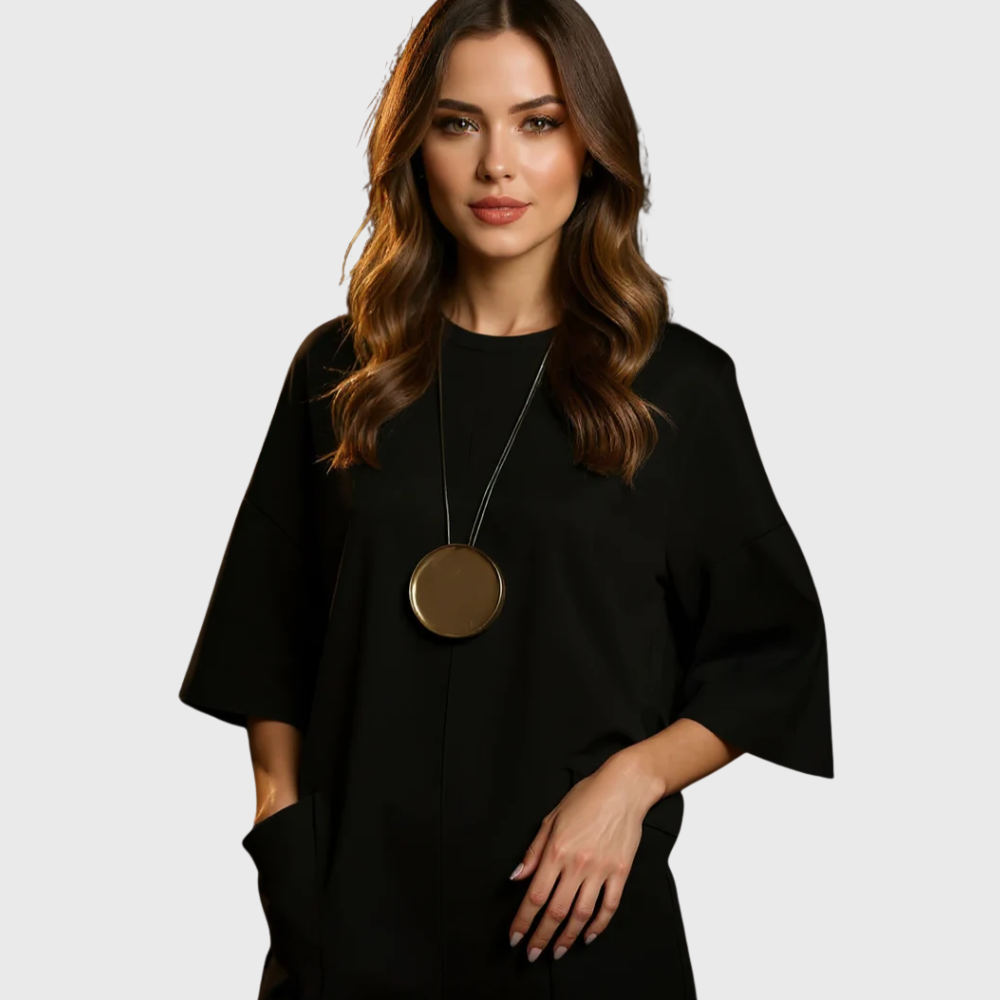 Amedea | Elegant Short-Sleeved Jumpsuit