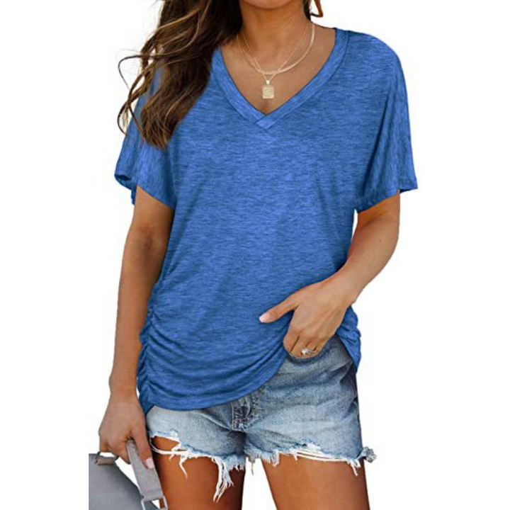 Carly | Classic V-Neck Loose Fit Shirt