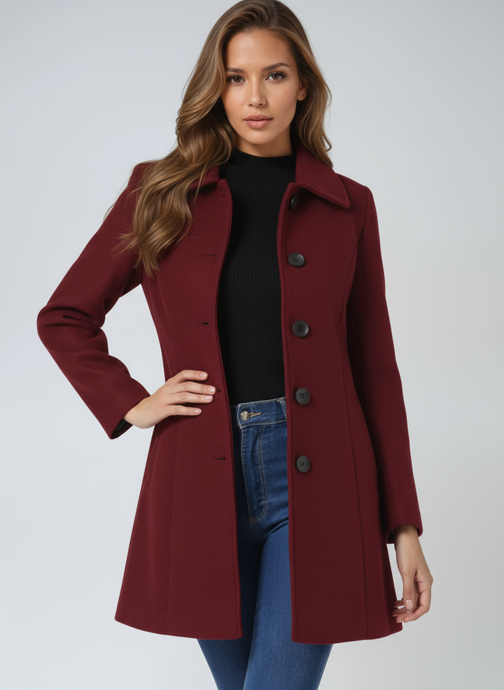 Joanna | Single Breasted Winter Trench Coat