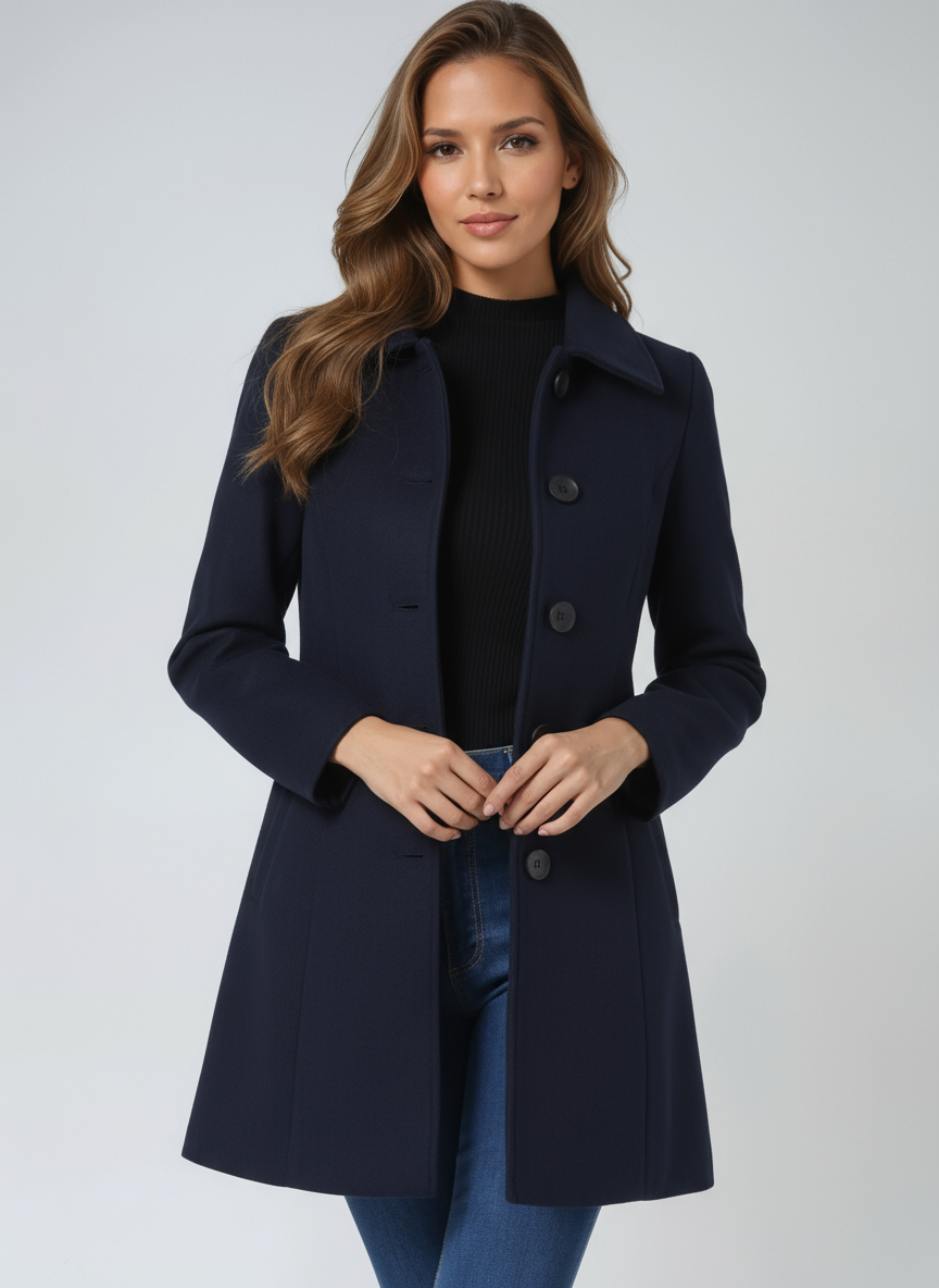Joanna | Single Breasted Winter Trench Coat