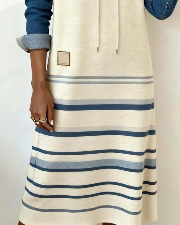 Ronda | Striped Hooded Dress