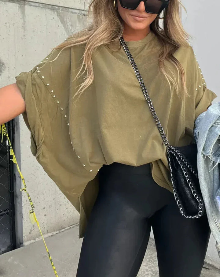 Briella | Studded Oversized Tee